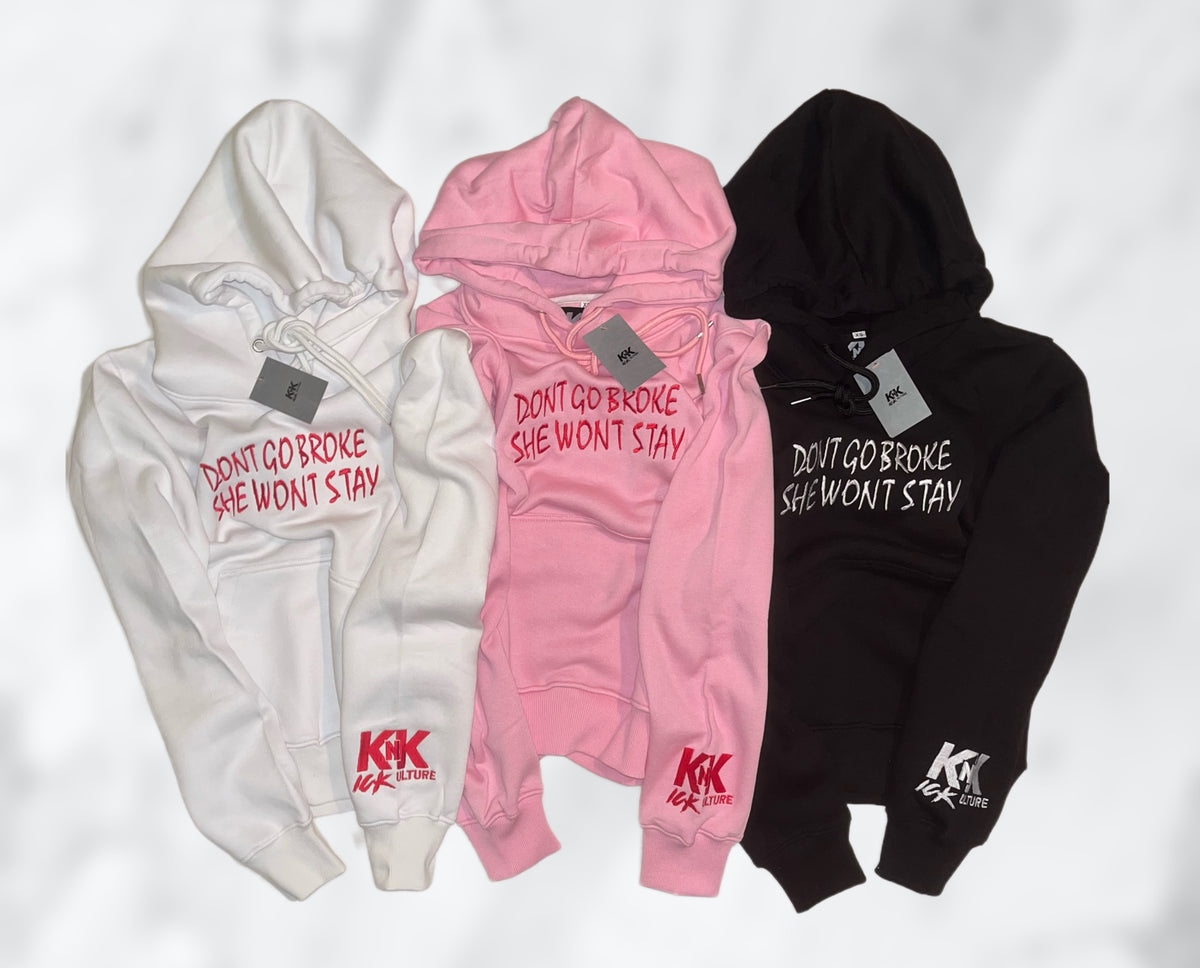 “DGBSWS" Statement Hoodie PINK/RED