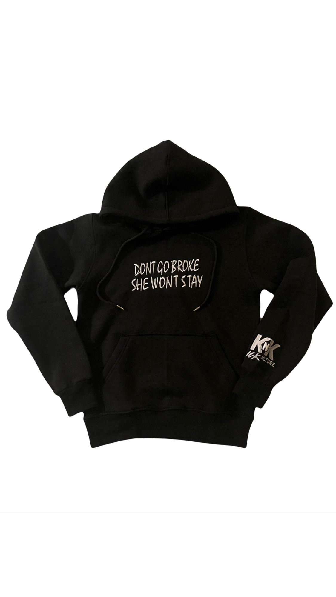 "DGBSWS" Statement Hoodie Black/White
